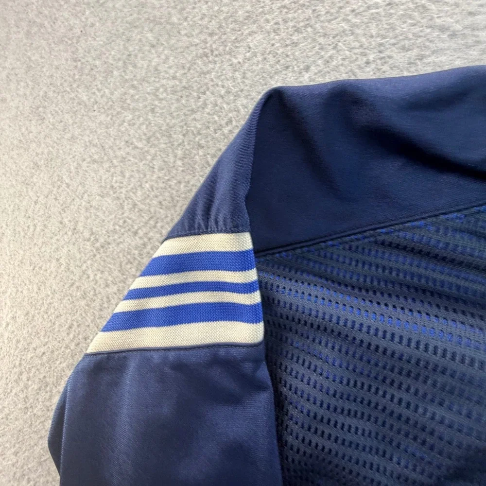 Nike Boys Navy Blue Mesh Long Sleeve Athletic Jersey Top Size M 10-12 Y2K Style